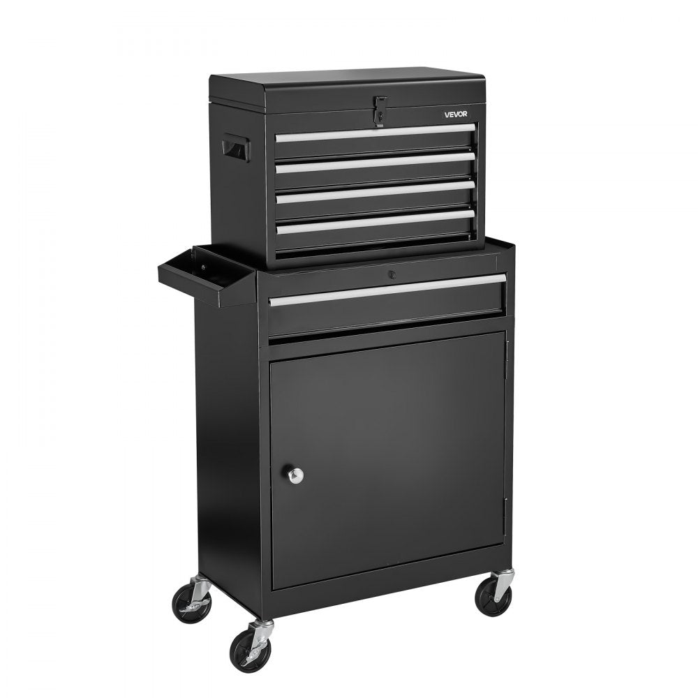 Rolling Tool Chest 5 Drawers Tool Storage Cabinet with Lockable Wheels