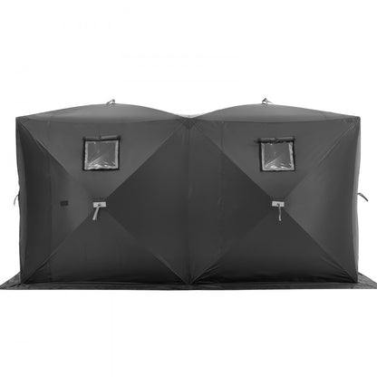 VEVOR 6-8 Person Ourdoor Portable Ice Shelter Pop-Up Ice Fishing Shanty Tent