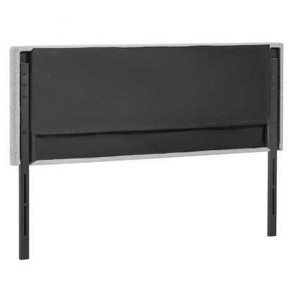 VEVOR Headboard for Full Size Bed with Adjustable Height Sponge & Fabric Grey