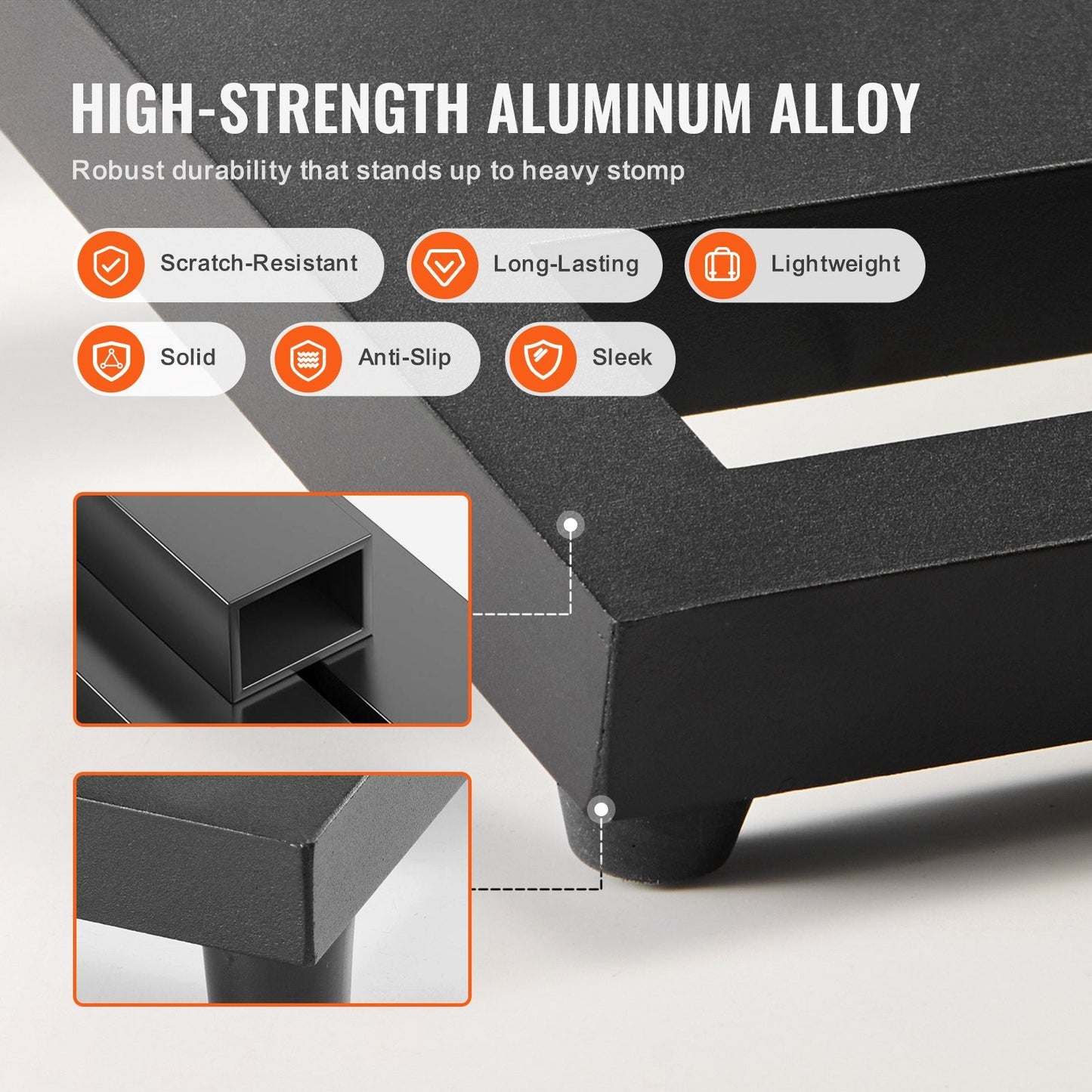 Lightweight Aluminum Guitar Pedal Board with Carry Bag, 0.5m x 0.3m, 1kg