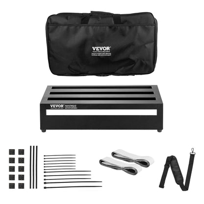 Lightweight Aluminum Guitar Pedal Board with Carry Bag, 0.5m x 0.3m, 1kg