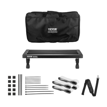 VEVOR Guitar Pedal Board, 20'' x 11'', Aluminum Alloy 2.64 lbs Super Light Folding