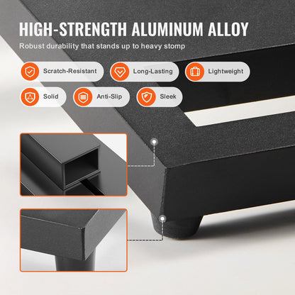Lightweight Aluminum Guitar Pedal Board with Bag, 0.78 kg, 0.36 x 0.28 m