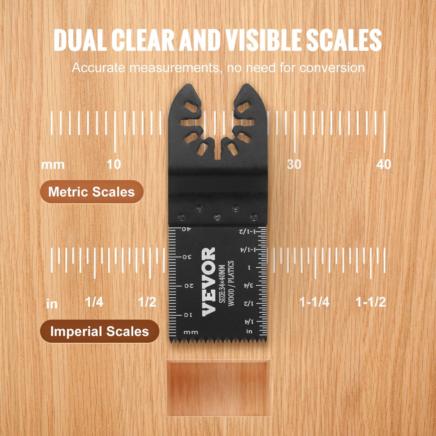 VEVOR 50PCS Oscillating Saw Blades, Universal Quick Release Oscillating Saw Blades,