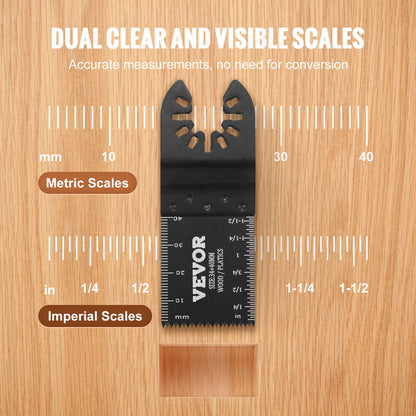 VEVOR 50PCS Oscillating Saw Blades, Universal Quick Release Oscillating Saw Blades,