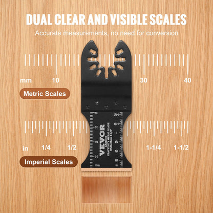 3-Piece Universal Oscillating Saw Blades, Titanized Steel, Fit Various Brands