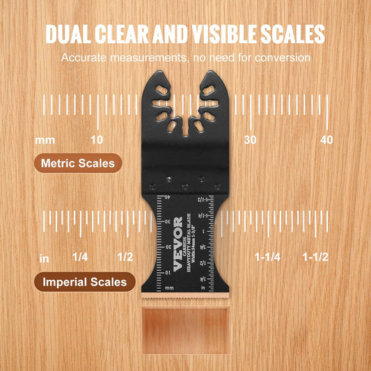 3-Piece Universal Oscillating Saw Blades, Titanized Steel, Fit Various Brands