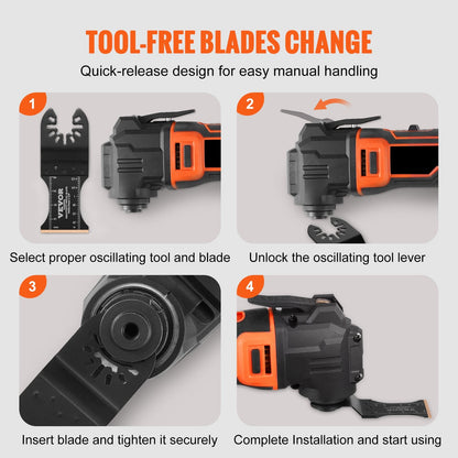 3-Piece Universal Oscillating Saw Blades, Titanized Steel, Fit Various Brands