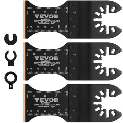 VEVOR 3PCS Oscillating Tool Blades, Universal Quick Release Oscillating Saw Blades,