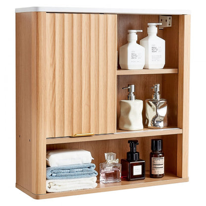  Bathroom Wall Cabinet Over Toilet Medicine Cabinet with Door and Shelves