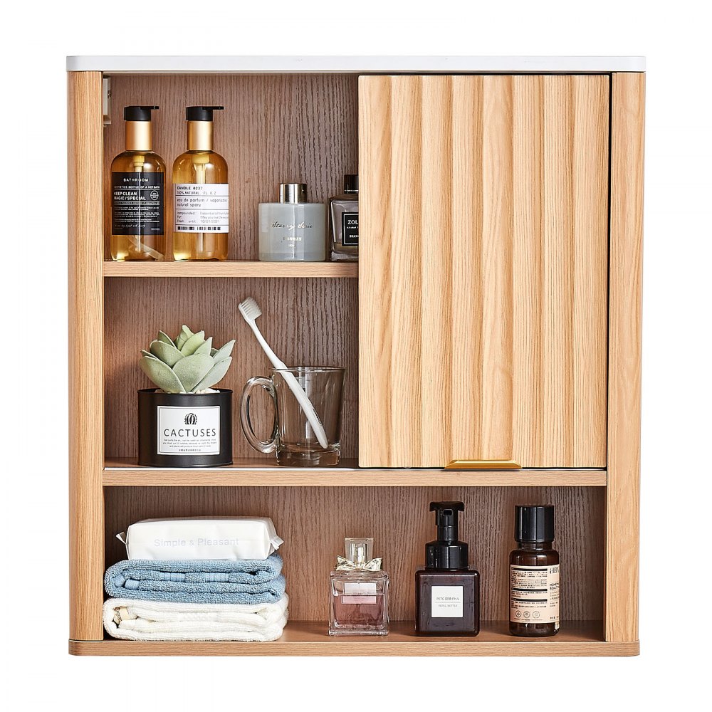  Bathroom Wall Cabinet Over Toilet Medicine Cabinet with Door and Shelves