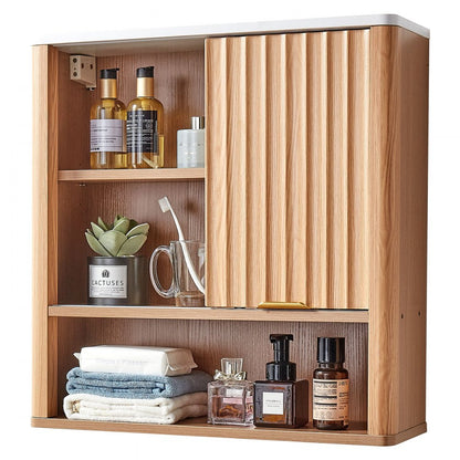  Bathroom Wall Cabinet Over Toilet Medicine Cabinet with Door and Shelves
