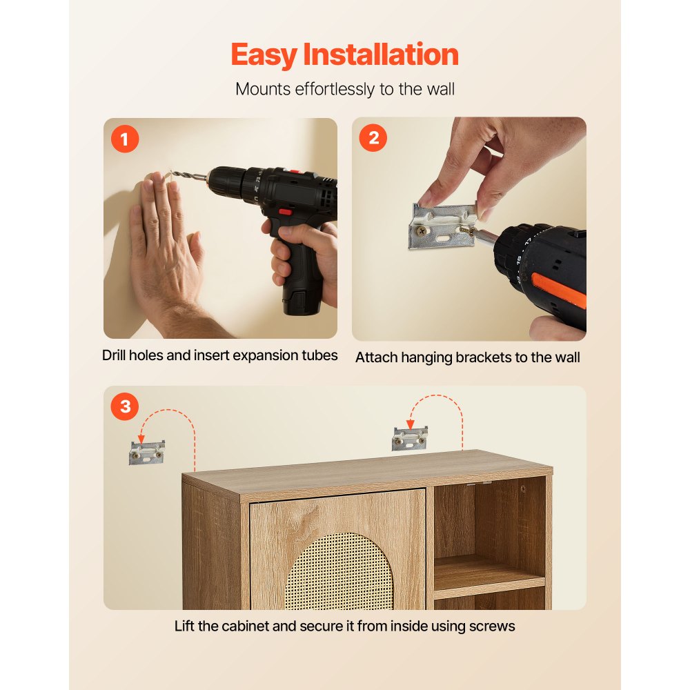  Bathroom Wall Cabinet Over Toilet Storage Medicine Cabinet Door & Shelves