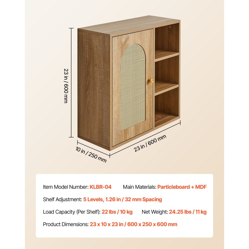  Bathroom Wall Cabinet Over Toilet Storage Medicine Cabinet Door & Shelves