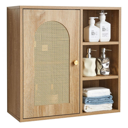  Bathroom Wall Cabinet Over Toilet Storage Medicine Cabinet Door & Shelves