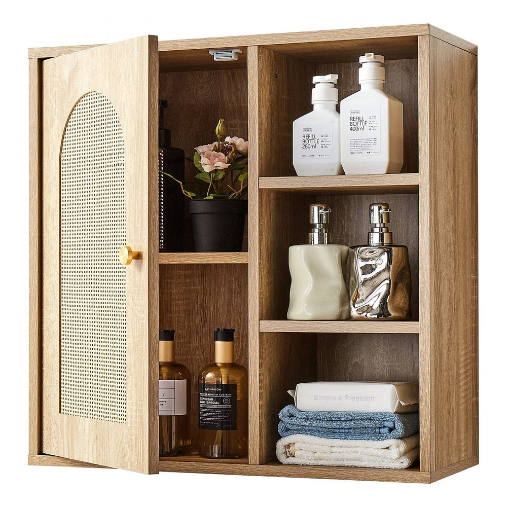  Bathroom Wall Cabinet Over Toilet Storage Medicine Cabinet Door & Shelves