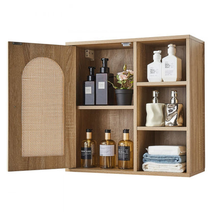  Bathroom Wall Cabinet Over Toilet Storage Medicine Cabinet Door & Shelves