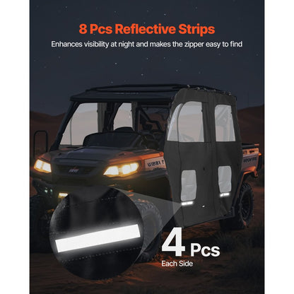 VEVOR UTV Cab Enclosure Upper Doors Set for CFMOTO Uforce 1000 XL 2022-2024