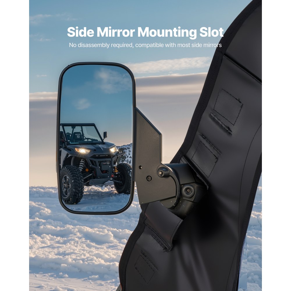 VEVOR UTV Cab Enclosure Upper Doors for Polaris RZR PRO 2020-2024/Turbo 2022-24