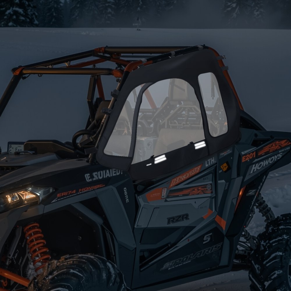 VEVOR UTV Cab Enclosure Upper Doors for Polaris RZR XP 1000/XP Turbo 2014-2023