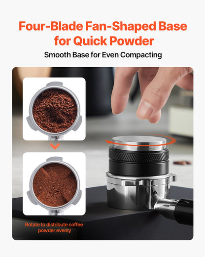 VEVOR 51mm Coffee Distributor 2-in-1 Adjustable Espresso Distributor for Home