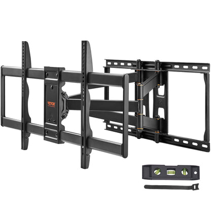 VEVOR Full Motion TV Mount Fits for Most 37-90 inch TVs, Swivel Tilt Horizontal