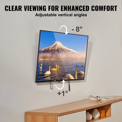 VEVOR Universal TV Wall Mount, Low Profile TV Mount Fits for Most 37-70 inch TVs,