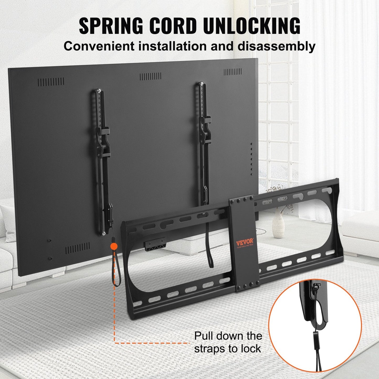 Universal Low Profile TV Wall Mount for 37-70 Meter TVs, Up to 60 kg Capacity