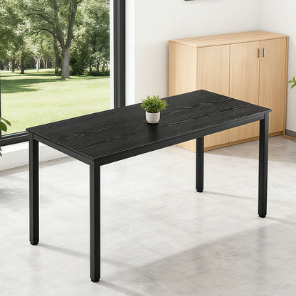 Conference Table, Set of 6, 1400 mm Office Meeting Table for 16 Person, Flexible Combination Desk Set, Modern Rectangle Meeting Desk with Metal Legs for Office, Conference Room, Easy Assembly