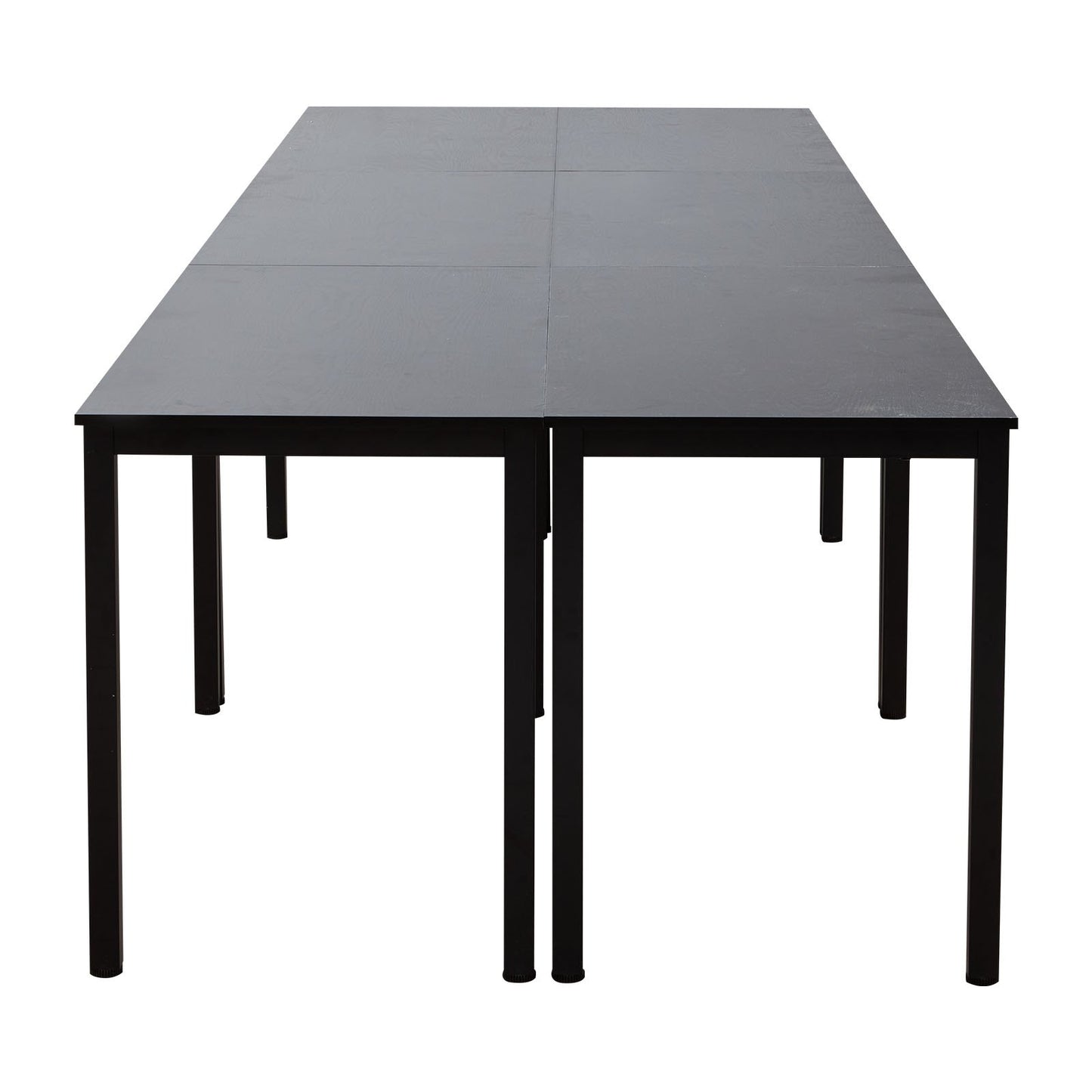Conference Table, Set of 6, 1400 mm Office Meeting Table for 16 Person, Flexible Combination Desk Set, Modern Rectangle Meeting Desk with Metal Legs for Office, Conference Room, Easy Assembly
