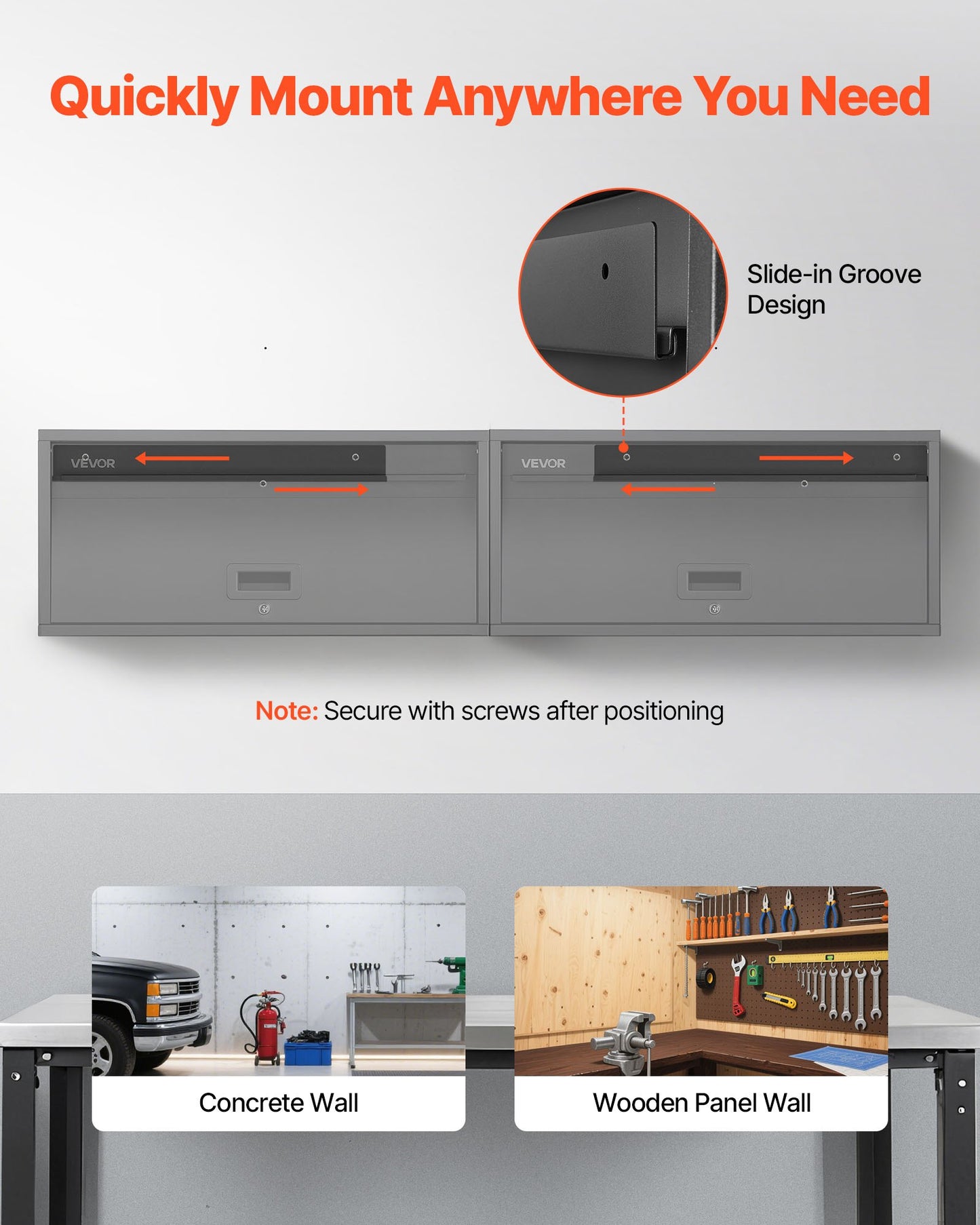 Metal Wall Cabinet, 77W x 30.5D x 35.6H cm, Floating Garage Tool Cabinet with Up-Flip Door, 54.5 kg Load per Shelf, Fit for Garage, Basement, Kitchen, Warehouse, Assembly Required