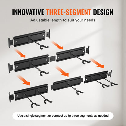 Wall-Mounted Foldable Guitar Rack for 5 Guitars - Adjustable & Sturdy Design