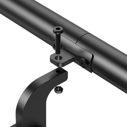 VEVOR 1215mm Wall Mounted Stair Handrail Black Aluminum Indoor Outdoor Railing