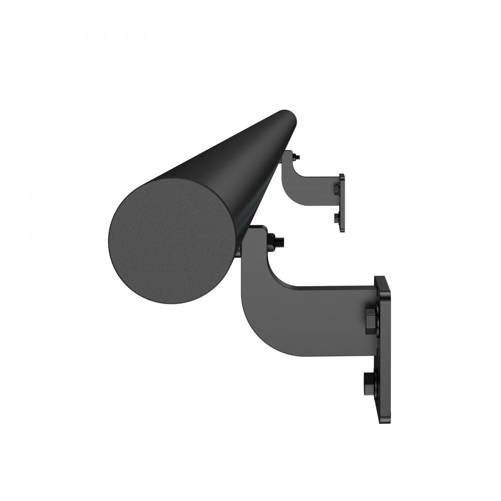 VEVOR 1215mm Wall Mounted Stair Handrail Black Aluminum Indoor Outdoor Railing
