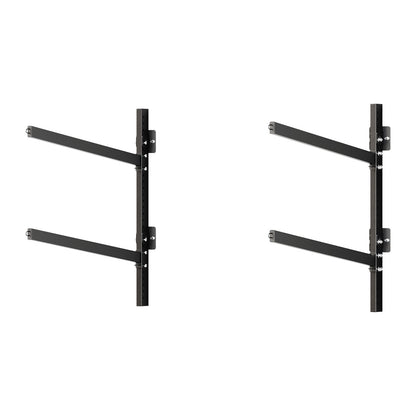 Kayak Storage Rack for 2 Kayaks, Holds 90.7 kg, Heavy Duty Adjustable Wall Mount Stand for Indoor Outdoor Garage Shed Dock, Storage Holder for Canoe, Small Boat, SUP, Surfboard & Paddleboard