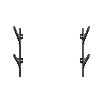 Kayak Storage Rack for 2 Kayaks, Holds 90.7 kg, Heavy Duty Adjustable Wall Mount Stand for Indoor Outdoor Garage Shed Dock, Storage Holder for Canoe, Small Boat, SUP, Surfboard & Paddleboard