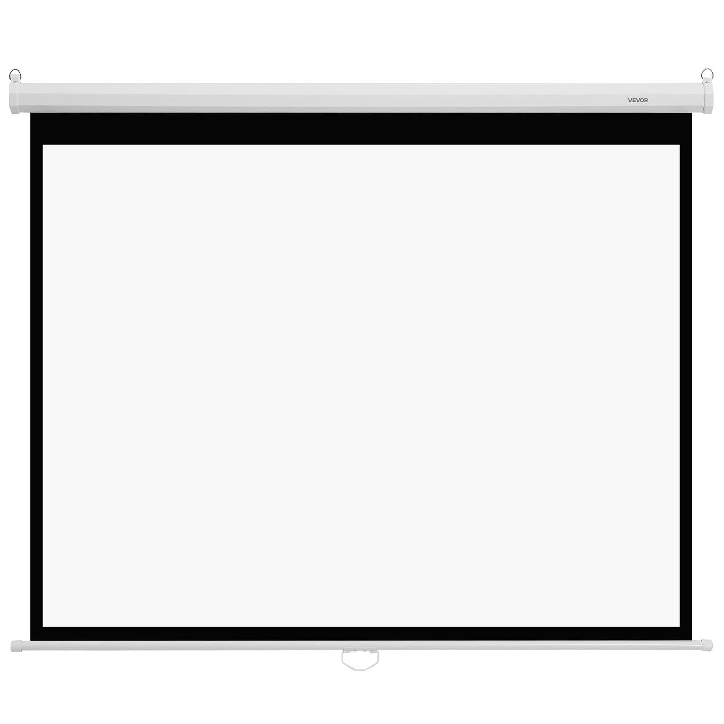 Manual Projector Screen, 1829 mm 4:3 4K 1080 HD Retractable Pull Down Projector Screen, Wall Mounted Movie Projection with Pull Rope, Portable Display Projectoin for Family Home Office Theater