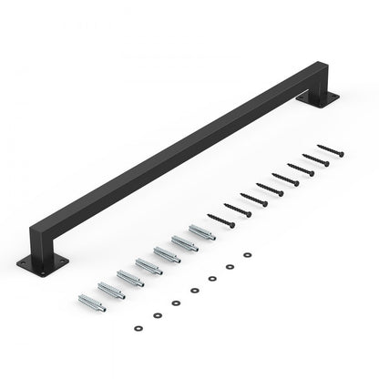 VEVOR 1215mm Wall Mounted Stair Handrail Black Iron 113kg Load Square Tube