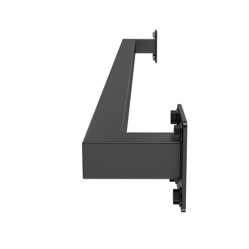 VEVOR 1215mm Wall Mounted Stair Handrail Black Iron 113kg Load Square Tube