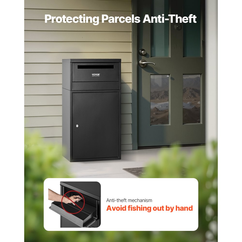 VEVOR Package Delivery Boxes for Outside 90.9 cm Lockable Parcel Drop Box