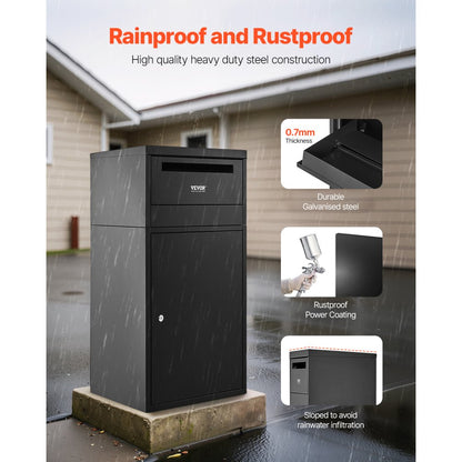 VEVOR Package Delivery Boxes for Outside 90.9 cm Lockable Parcel Drop Box