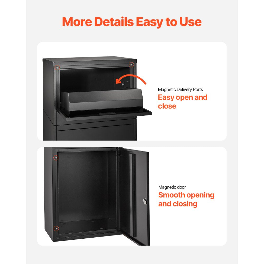 VEVOR Package Delivery Boxes for Outside 90.9 cm Lockable Parcel Drop Box