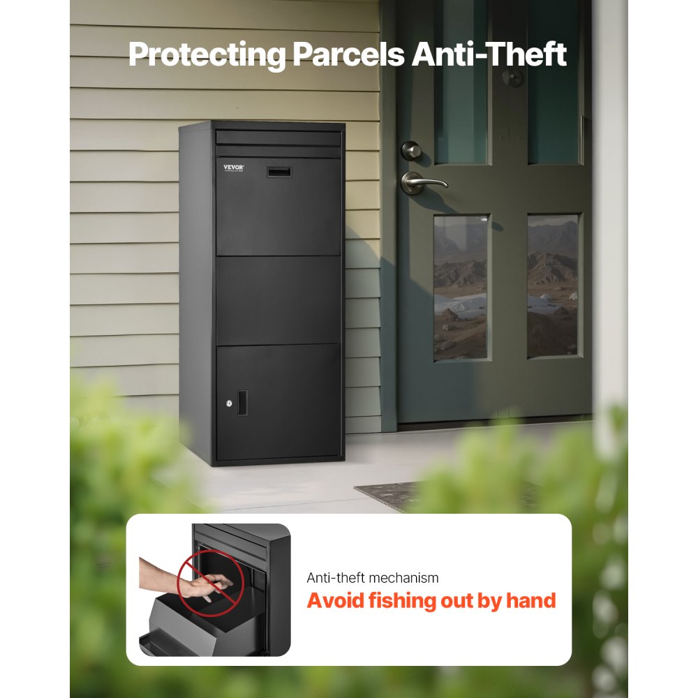 VEVOR Package Delivery Boxes for Outside 119.8 cm Lockable Parcel Drop Box