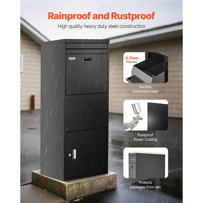 VEVOR Package Delivery Boxes for Outside 119.8 cm Lockable Parcel Drop Box