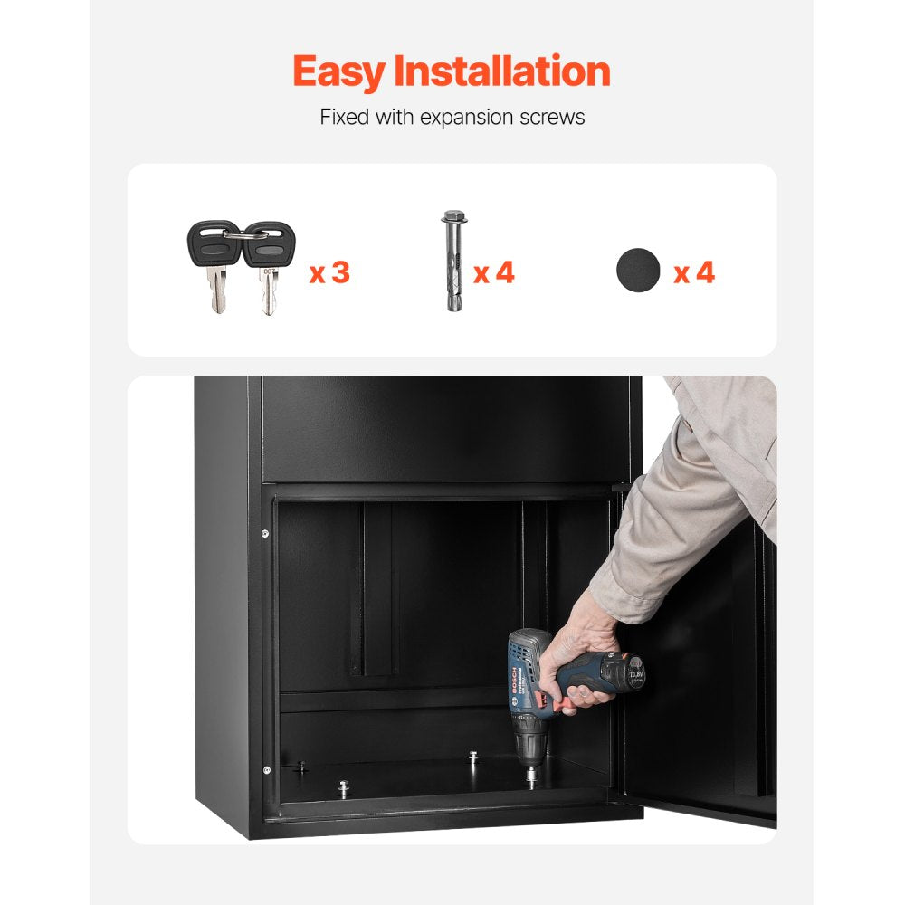 VEVOR Package Delivery Boxes for Outside 119.8 cm Lockable Parcel Drop Box