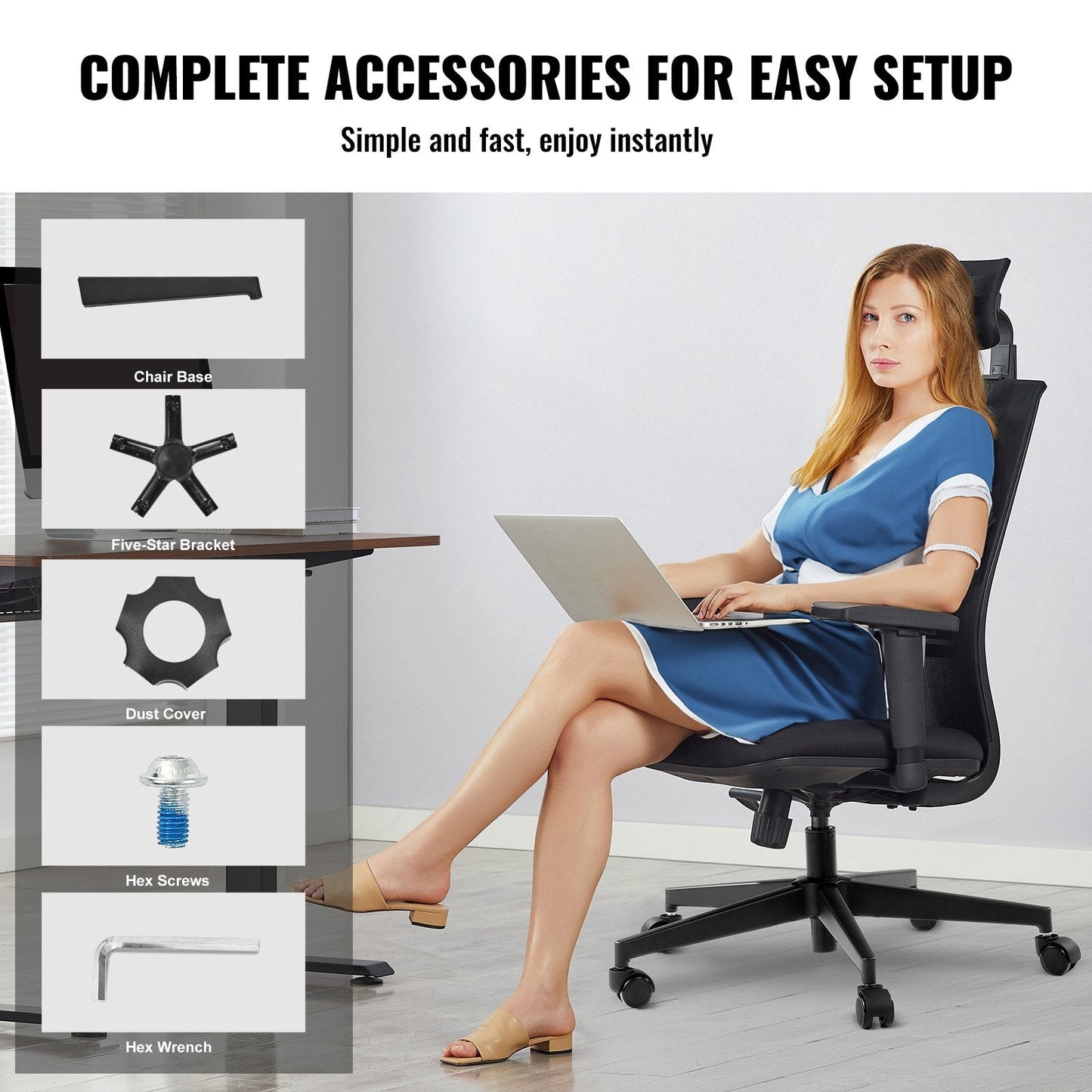 Heavy Duty 710 mm Metal Office Chair Base - Supports Up to 1134 kg