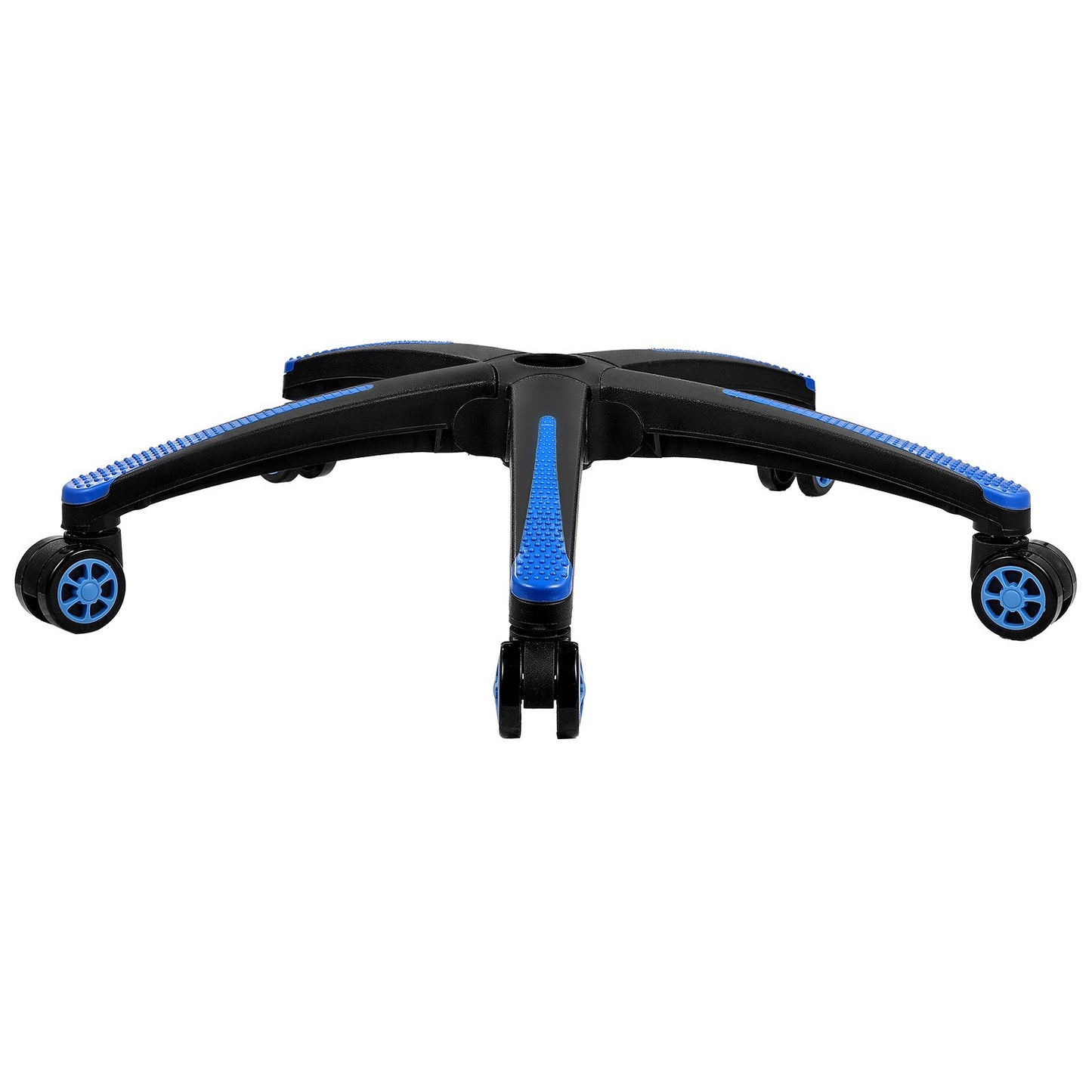 Office Chair Base Replacement, 710 mm, 1134 kg Static Load, Heavy Duty Universal Computer Desk Chair Stool Base Part with 5 Casters and Reinforced Legs, Desk Chair Base Replacement, Black + Blue