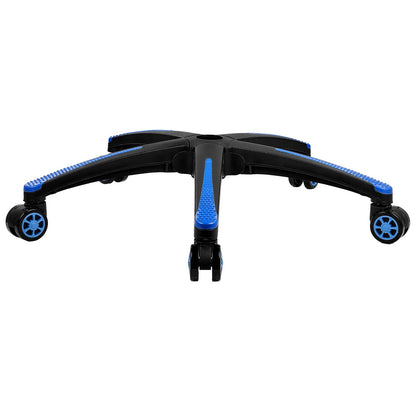 Office Chair Base Replacement, 710 mm, 1134 kg Static Load, Heavy Duty Universal Computer Desk Chair Stool Base Part with 5 Casters and Reinforced Legs, Desk Chair Base Replacement, Black + Blue