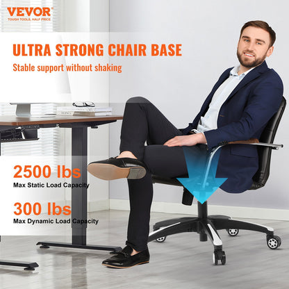 Heavy Duty Office Chair Base Replacement, 0.71 m, 1134 kg Capacity, Universal Fit