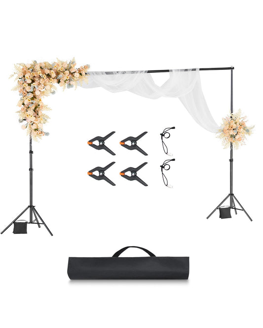 VEVOR Backdrop Stand Background Stand Kit 298 x 300 cm for Party & Photo Studio